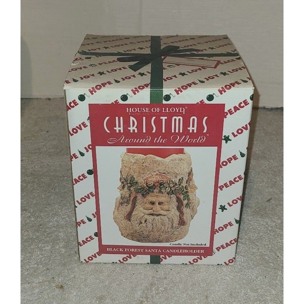 House of Lloyd Incense Burner Black Forest Santa Christmas Around The World 1996